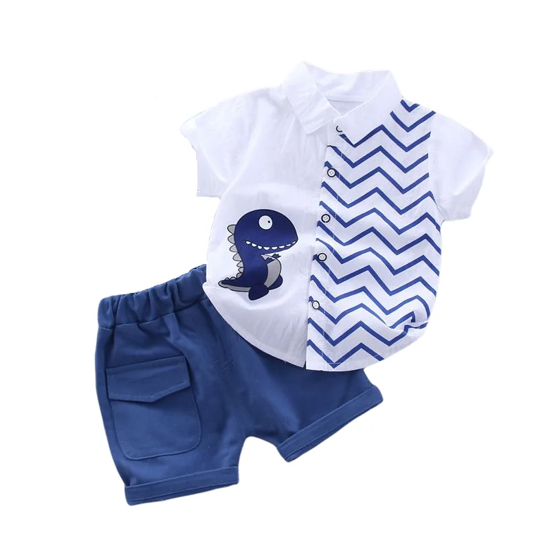 Dino Adventure Set - Toddler Summer Outfit with Shirt and Pants