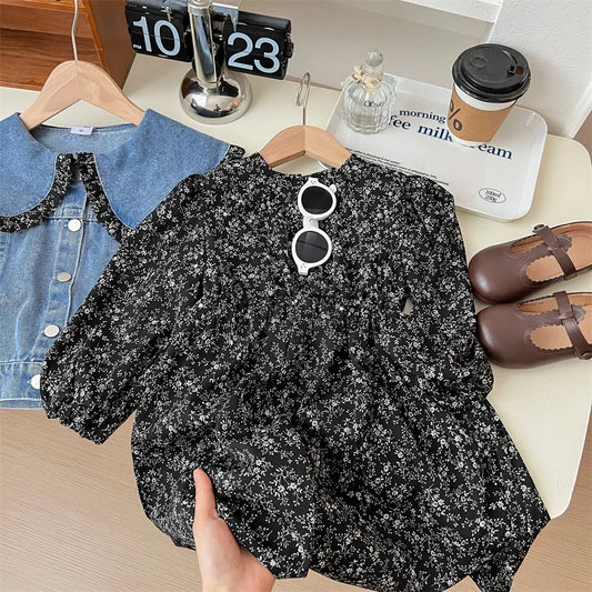 Denim Jacket with Dress for Kids