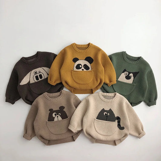 PlayPals Animal Pocket Sweater