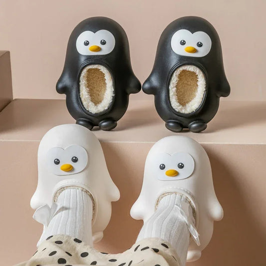 Cozy Penguin Slippers for Kids