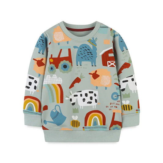 Cute Animal Design Sweater for Kids