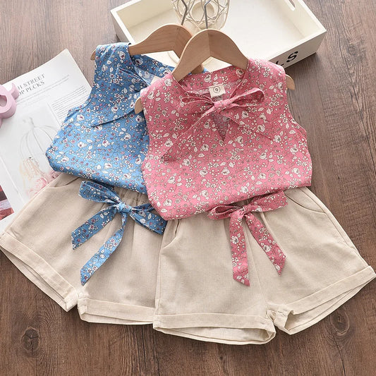 Sunny Blossom Set - Vibrant Floral Outfit for Toddlers