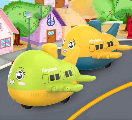 Push & Play Cartoon Airplane