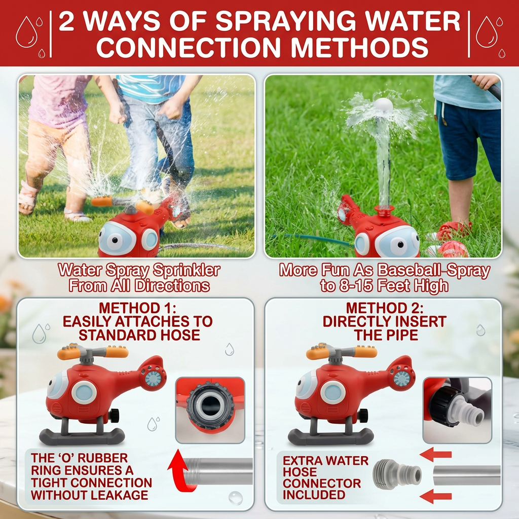 Baseball Water Fun Sprinkler Play Set