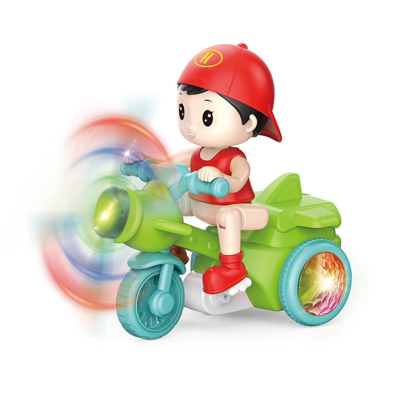 Light-up musical kids stunt scooter toy