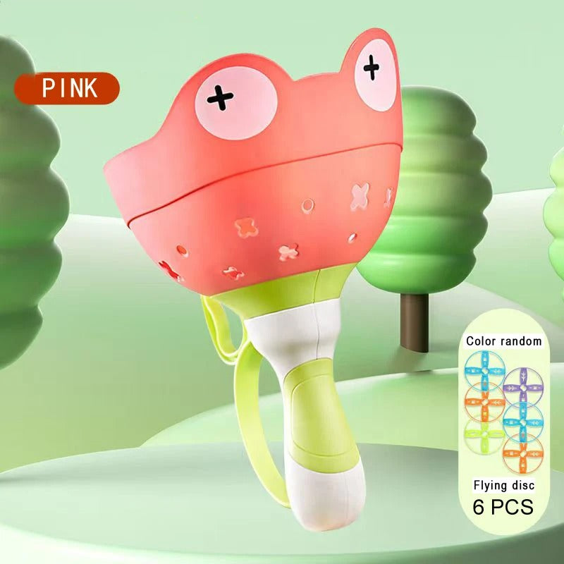 Flying propeller toy with string starter