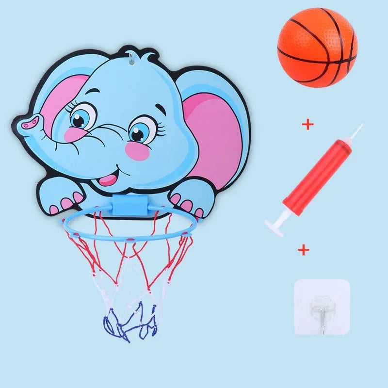 Cute animal basketball set for children
