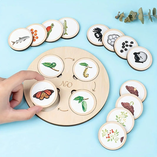 LifeSteps – Discover Life Cycles – Wooden Puzzle Set