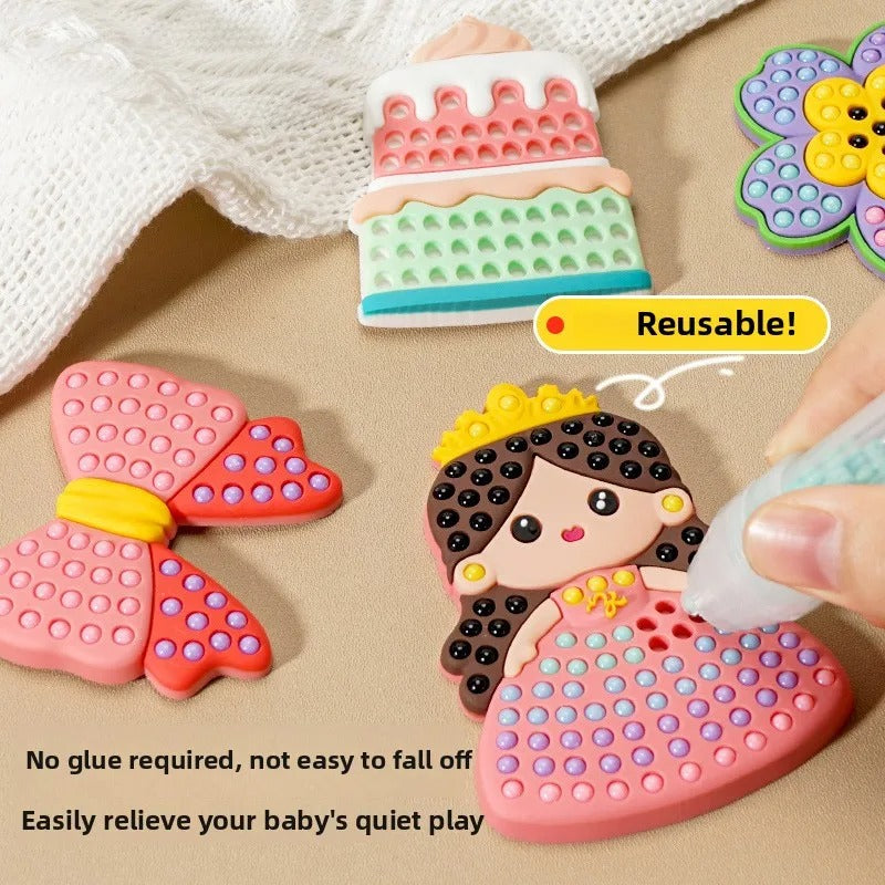 Magical bead painting – DIY set for kids