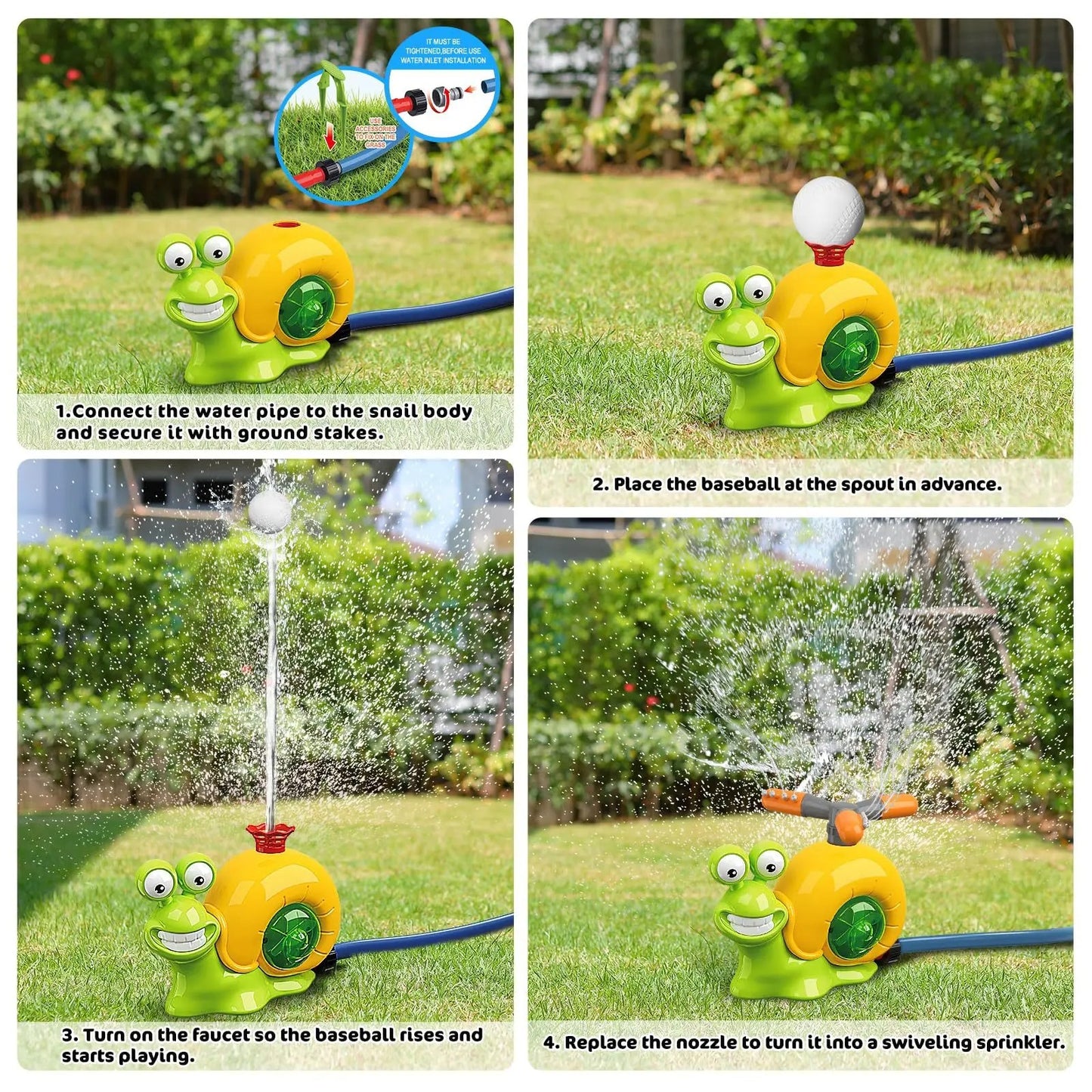 Water Sprinkler Baseball Toy