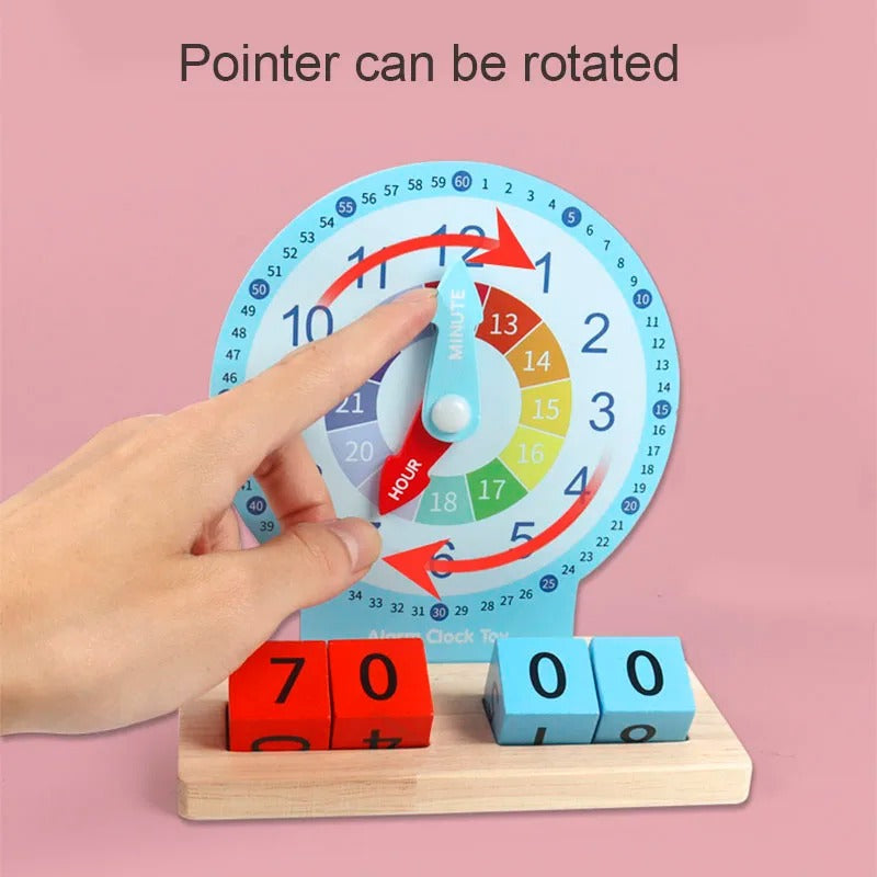 Educational Montessori clock & time learning toy