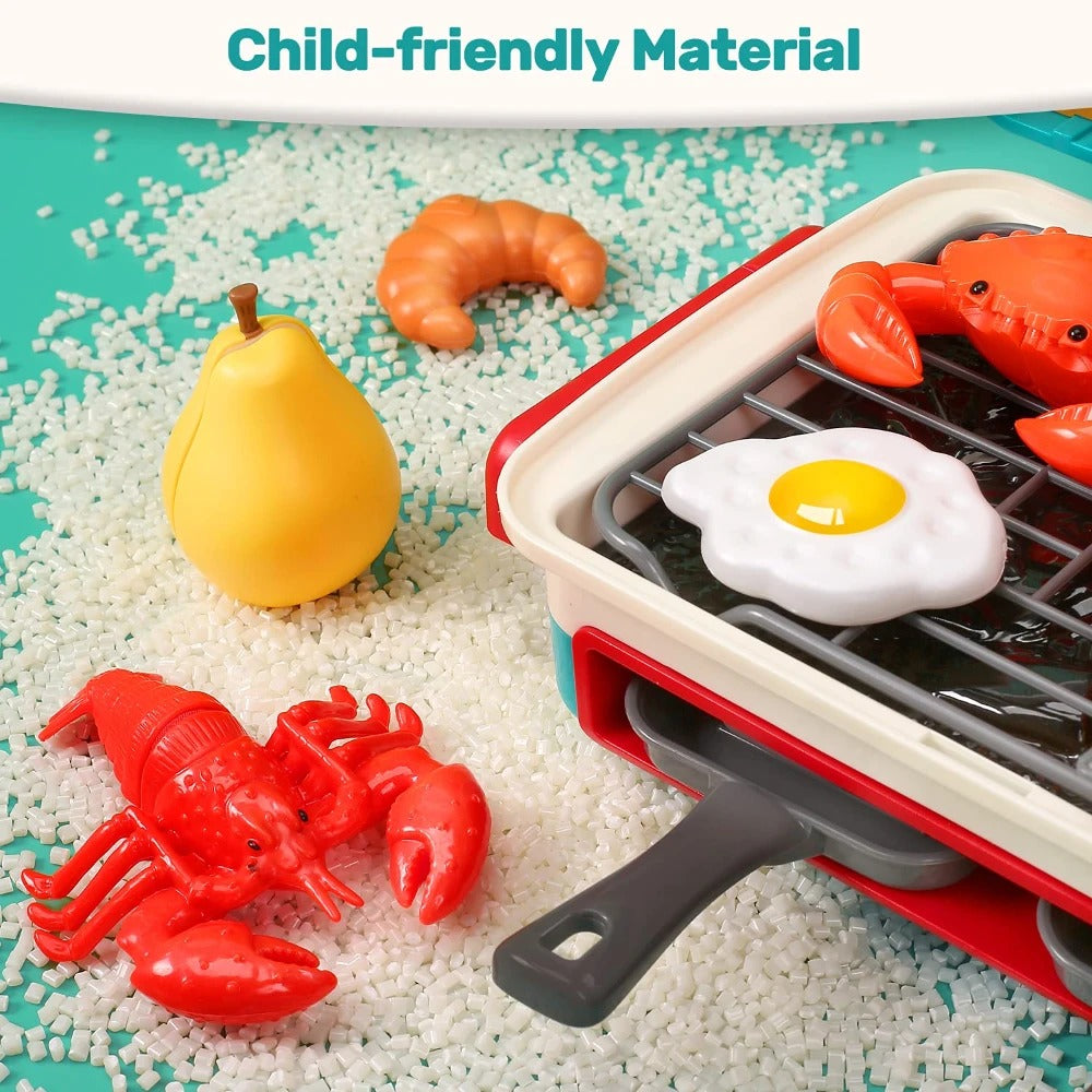 My first BBQ grill – children's kitchen with smoke effect and colour-changing food