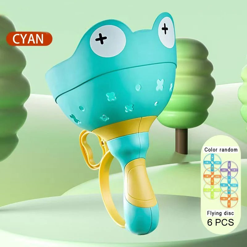 Flying propeller toy with string starter