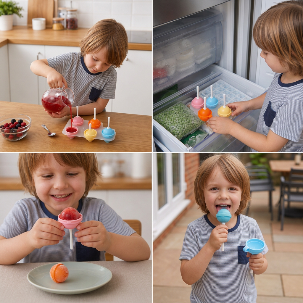 Lollipop Ice Pop Moulds – Pack of Four