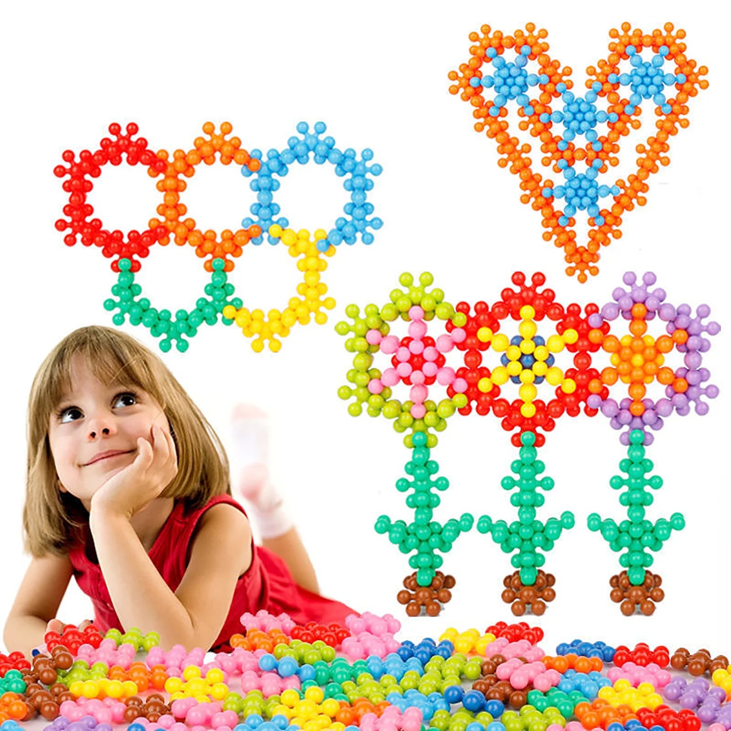 Montessori Snowflake Building Blocks – tiny-dreams.uk