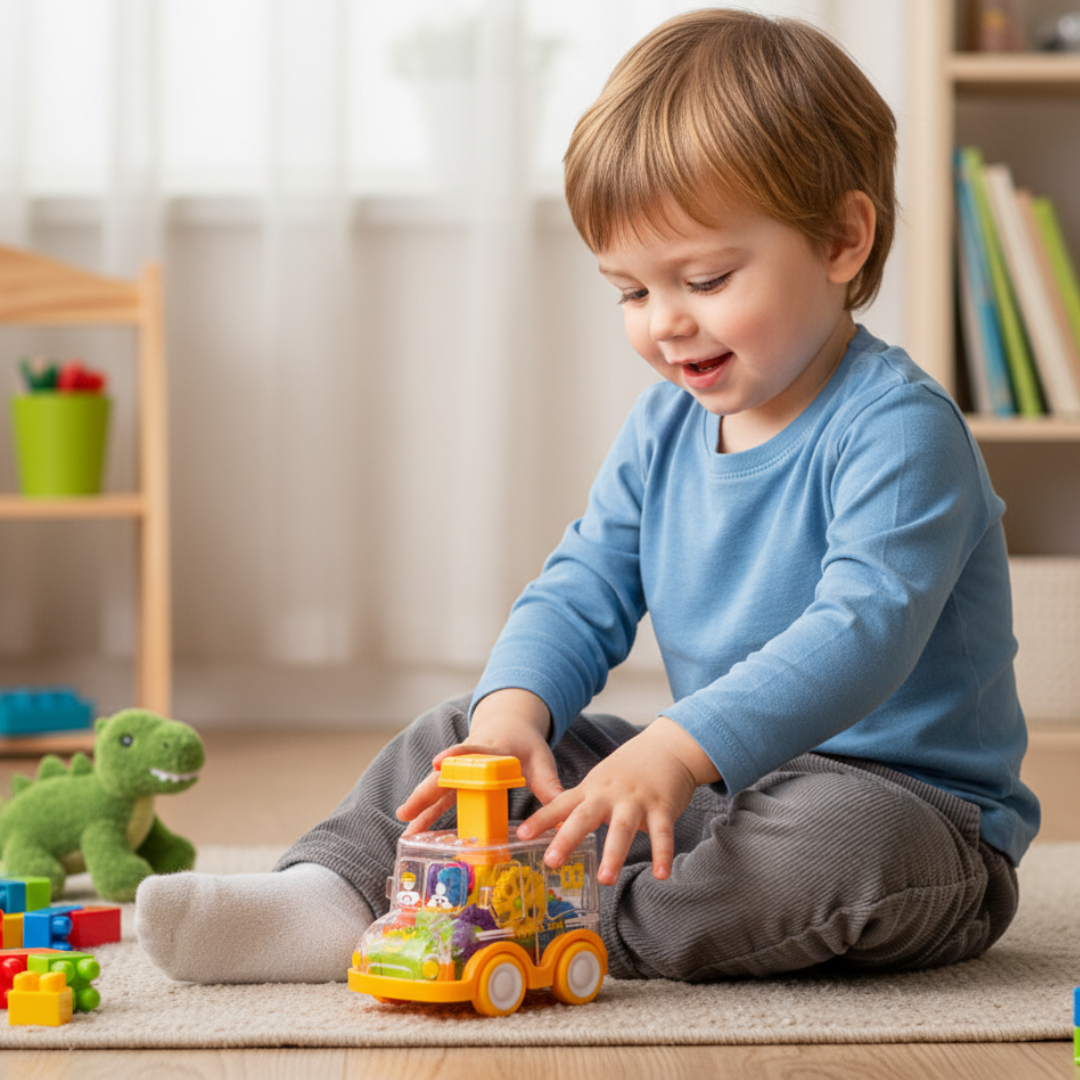 Push & Drive Colourful Gear Cars