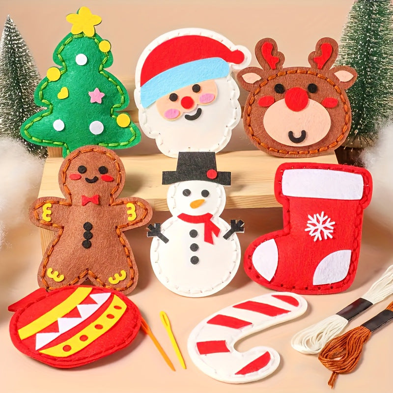 Safe DIY Felt Christmas Sewing Set