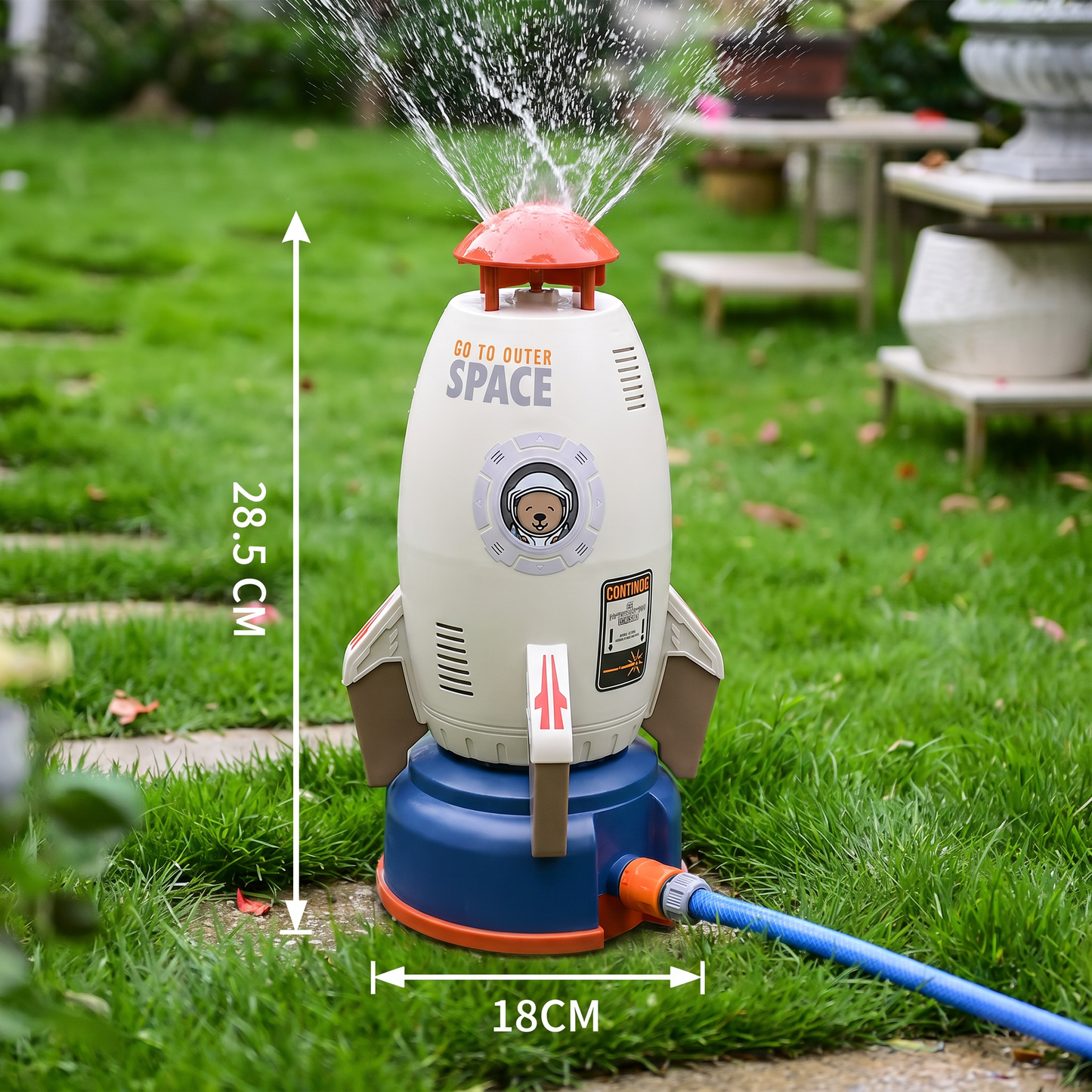 Rocket-shaped Water Sprinkler Toys for Children