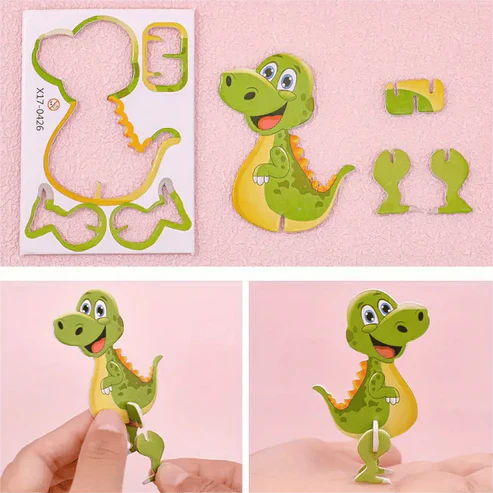 3D cartoon puzzle set for children