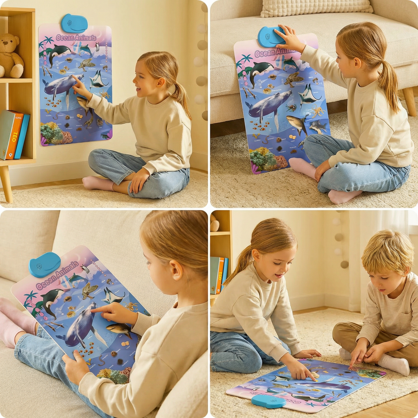 Talking English learning board for children