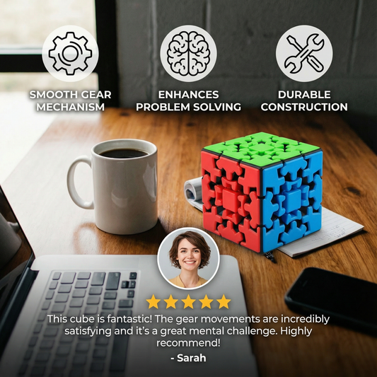 Gear Magic Cube 3×3×3 – Mechanical Puzzle Game
