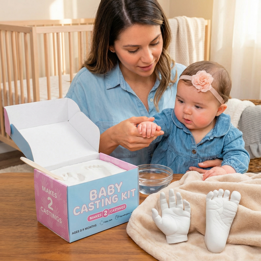 Baby Hand & Footprint Keepsake Kit – Memory Set for Newborns & Parents